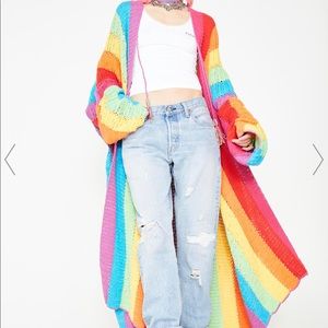 ISO! NOT FOR SALE! Sugar Thrillz Rainbow Cardigan
